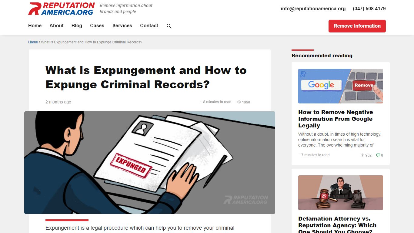 What is Expungement and How to Expunge Criminal Records?